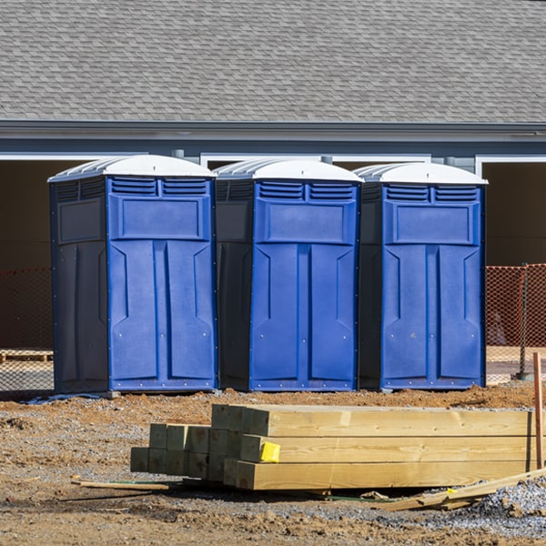 how can i report damages or issues with the portable restrooms during my rental period in Republic